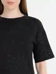 Белый футболка женская, с блеском