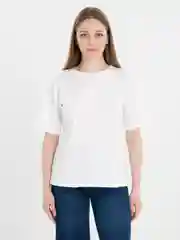 Белый футболка женская, с блеском