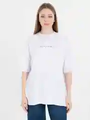 Белый футболка оверсайз "Minimal", унисекс, oversize, T-Shirt с принтом, хлопок