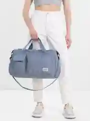 Голубой сумка спортивная, дорожная, ручная кладь