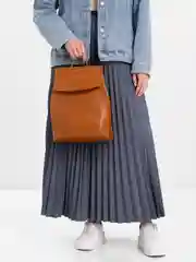 Коричневый рюкзак женский
