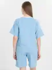 Аметистовый женский костюм шорты с футболкой