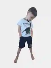 Серый детские шорты хлопковые