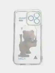 Кораллово-розовый apple iPhone 15, Айфон 15 чехол матовый с обьемный с принтом для iPhone 15