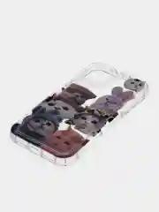 Коралловый apple iPhone 15, Айфон 15 чехол матовый с обьемный с принтом для iPhone 15
