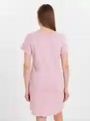 Розовый туника женская из хлопка, сорочка ночная