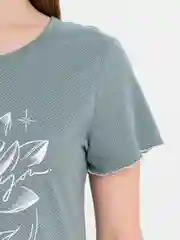 Бирюзовый туника женская из хлопка, сорочка ночная