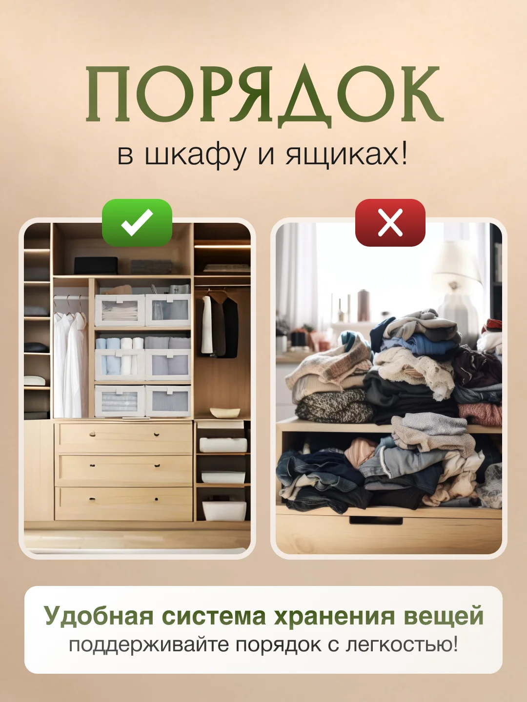 Короб для хранения, органайзер для хранения, корзина, 1, 2, 3 штуки