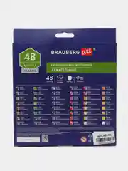Карандаши акварельные Brauberg Art, цветные художественные для рисования, 48 цветов