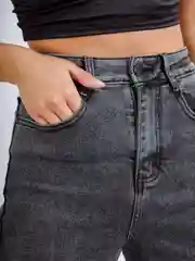 Серый женские джинсы широкие wide leg трубы палаццо