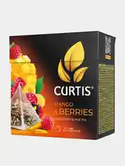 Чай черный CURTIS Mango&berries, с цедрой апельсина, манго и малиной, 20 пирамидок