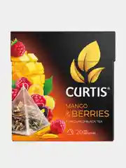 Чай черный CURTIS Mango&berries, с цедрой апельсина, манго и малиной, 20 пирамидок