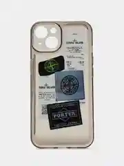 Бордовый iphone 13, Айфон 13 чехол матовый с объёмный с принтом для iPhone 13