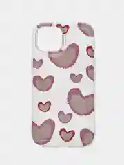 Белый apple iPhone 15, Айфон 15 чехол матовый с обьемный с принтом для iPhone 15