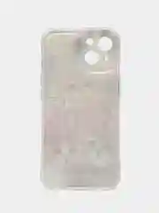 Голубой apple iPhone 15, Айфон 15 чехол матовый с обьемный с принтом для iPhone 15