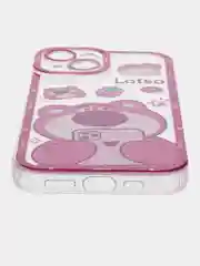 Конфетный apple iPhone 15, Айфон 15 чехол матовый с обьемный с принтом для iPhone 15