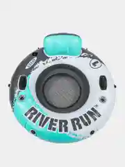 Бирюзовый надувной круг-кресло 135см "River Run 1" с ручками, до 100кг