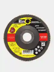 Круг лепестковый, торцевой, шлифовальный RinG T27 ZK P40, циркониевый 1 шт