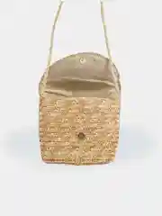 Бежевый сумка женская соломенная плетеная на плечо