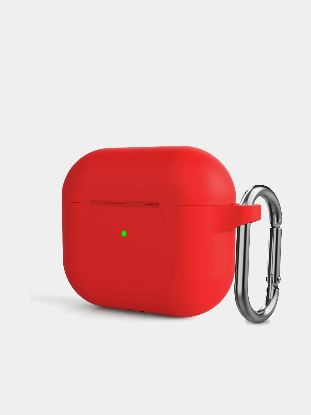 Розовый силиконовый чехол для Apple Airpods Pro, с карабином и ремешком для наушников