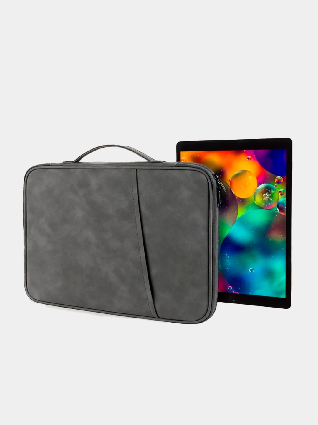 Черный стильная сумка- чехол для планшетного компьютера, iPad, Samsung