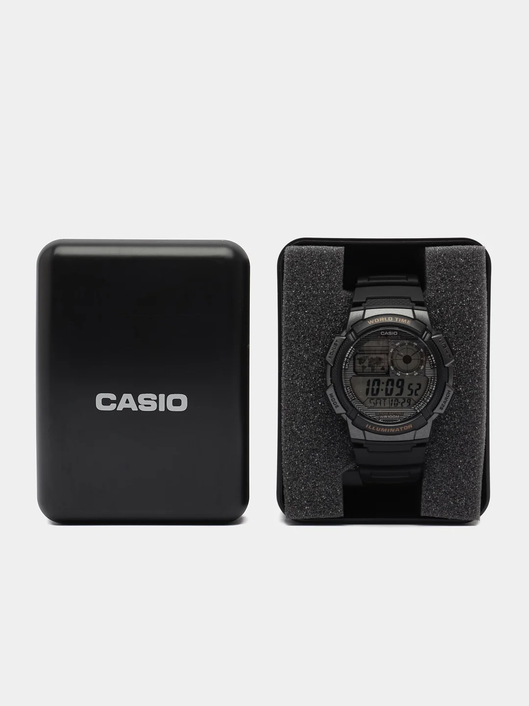 Черный часы электронные CASIO AE-1000
