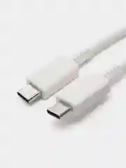 Белый кабель USB Type-C - Type-C/5A