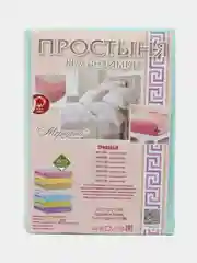 Салатовый простынь на резинке трикотажная