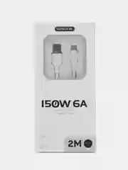 Кабель  SENDEM -150w, 6А, 2M, для быстрой зарядки и передачи данных