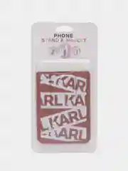Белый картхолдер на телефон самоклеящийся (коричневый)