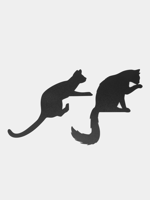 Панно настенное из дерева  Декор на стену для дома Кошки