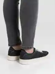 Черный кеды женские летние джинсовые