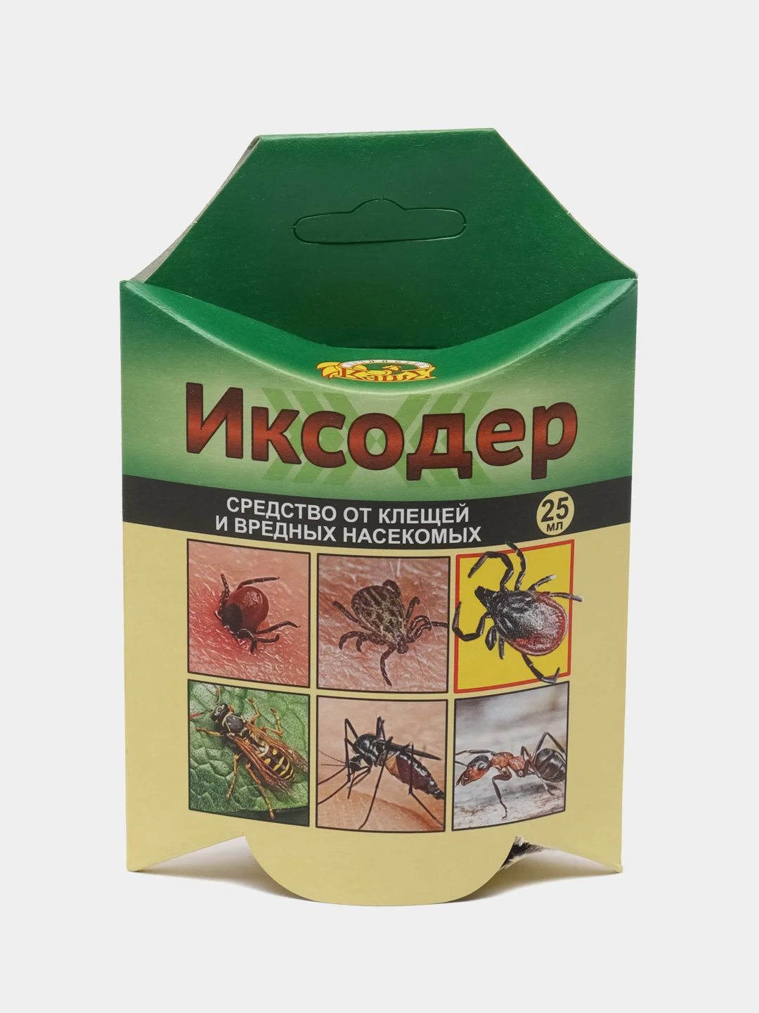 Иксодер против клещей, комаров и других насекомых 25 мл (для защиты территории)