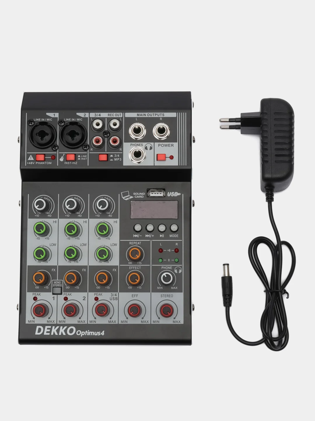 Микшерный пульт DEKKO F4A 4-канальный
