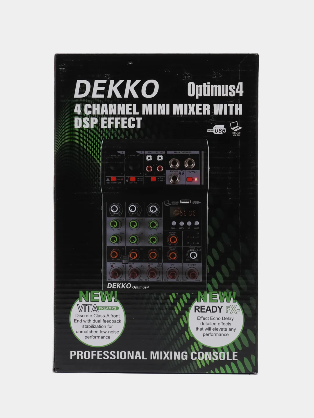 Микшерный пульт DEKKO F4A 4-канальный