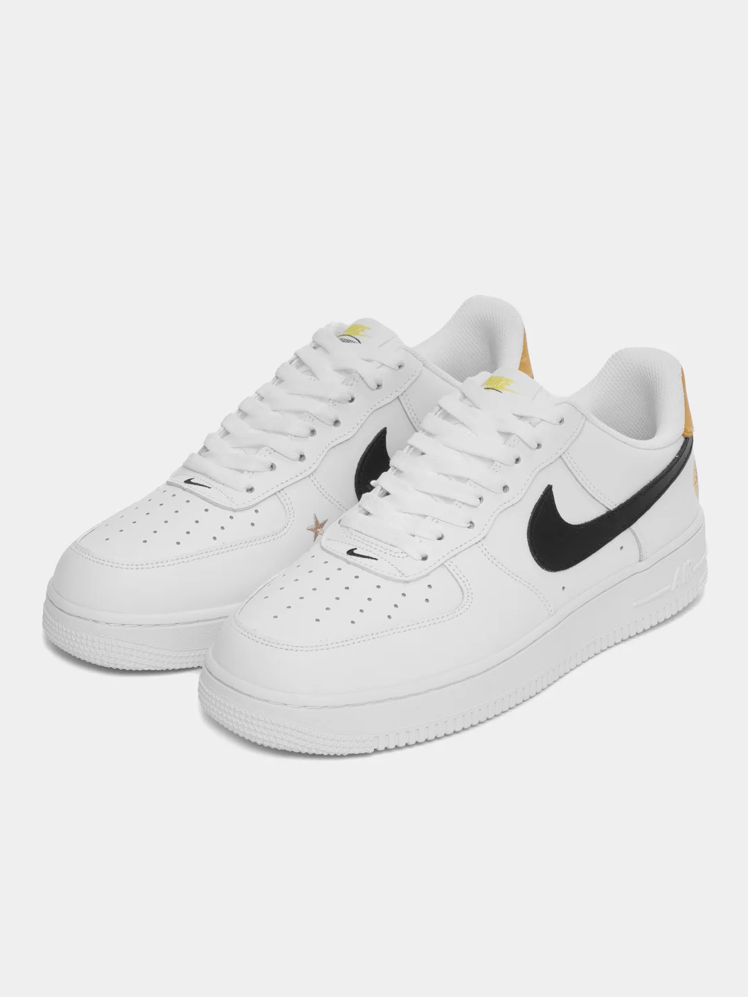 Желтый кроссовки мужские, с логотипом Nike Air Force 1 low
