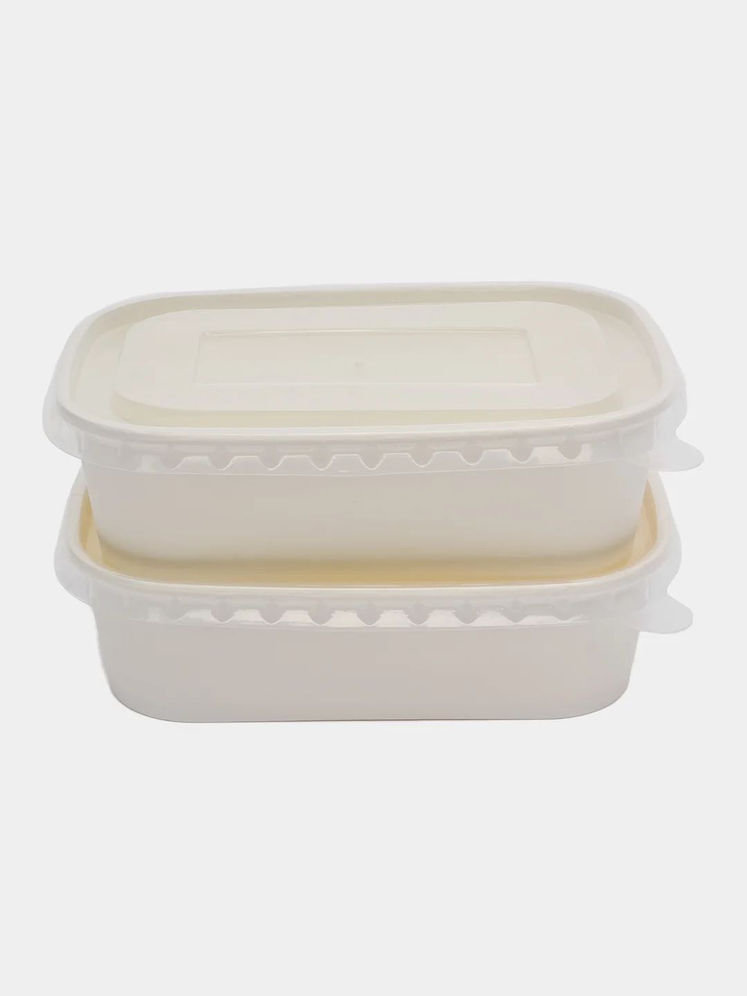Белый контейнер для еды, ланч-бокс, коробка для продуктов, 2 шт