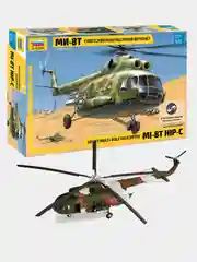 Сборная модель Советский многоцелевой вертолёт Ми-8 масштаб 1:72 КИТ пластик