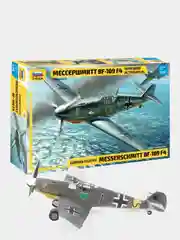Черный сборная модель Самолет Мессершмитт "BF-109 F4" и "BF-109 G6" масштаб 1:48 КИТ пластик