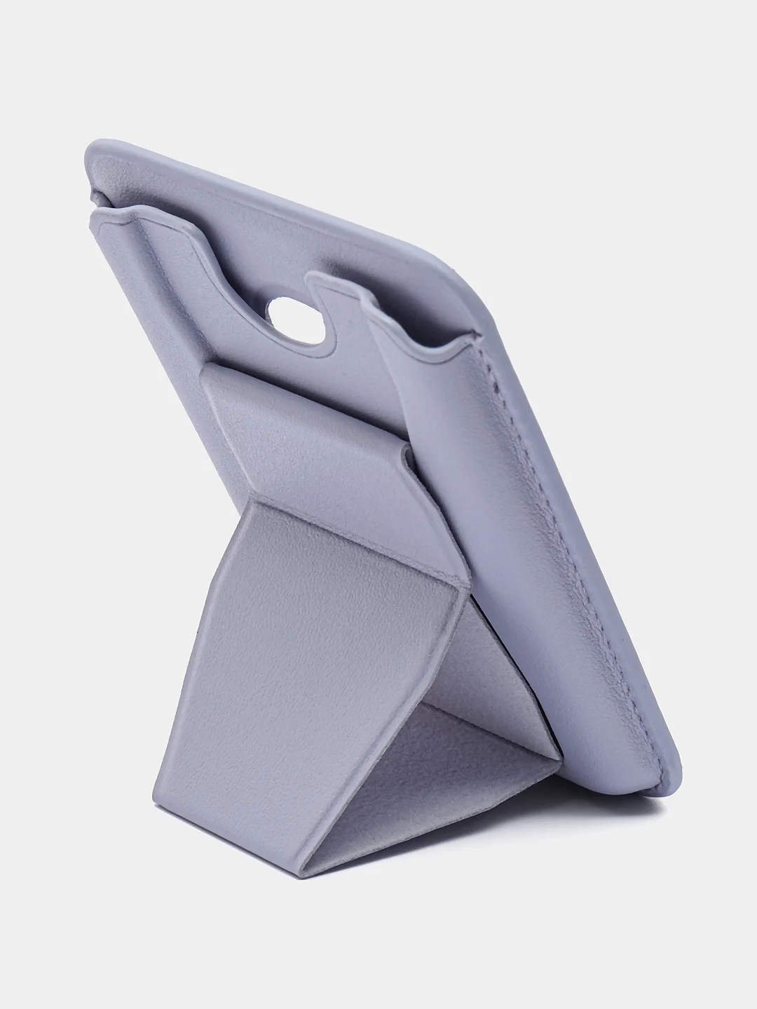 Белый картхолдер на iPhone, с поддержкой MagSafe Leather Wallet с подставкой