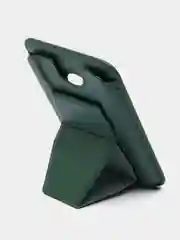 Зеленый картхолдер на iPhone, с поддержкой MagSafe Leather Wallet с подставкой