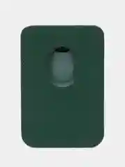 Зеленый картхолдер на iPhone, с поддержкой MagSafe Leather Wallet с подставкой