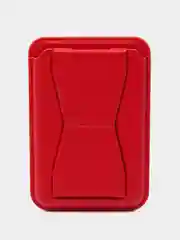 Красный картхолдер на iPhone, с поддержкой MagSafe Leather Wallet с подставкой
