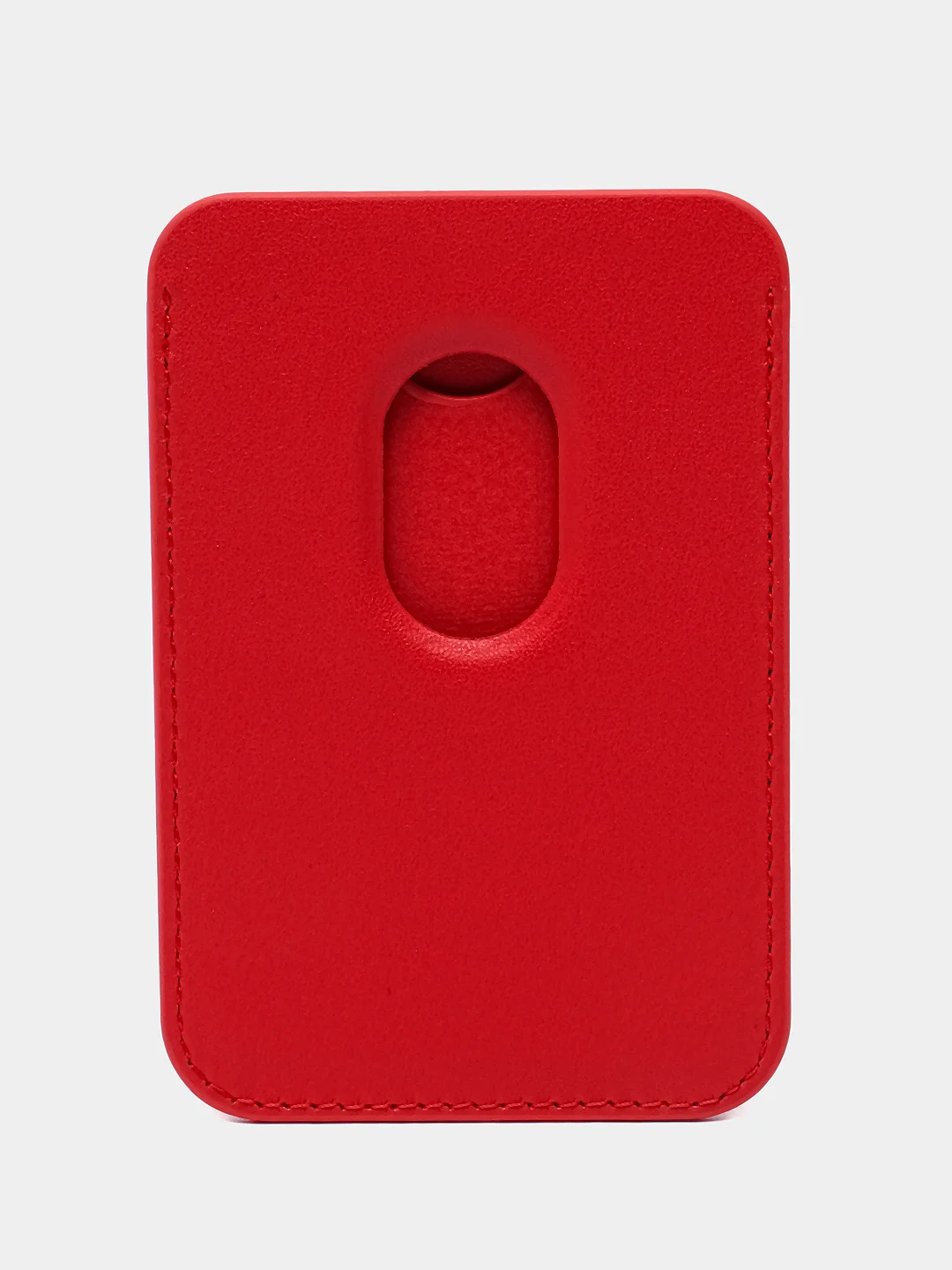 Красный картхолдер на iPhone, с поддержкой MagSafe Leather Wallet с подставкой