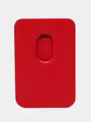 Красный картхолдер на iPhone, с поддержкой MagSafe Leather Wallet с подставкой