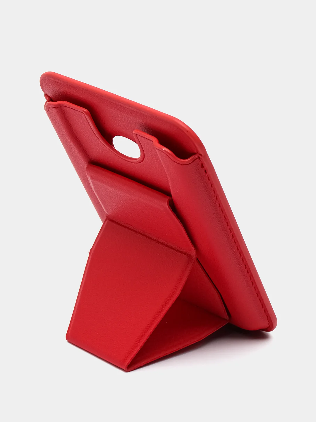 Красный картхолдер на iPhone, с поддержкой MagSafe Leather Wallet с подставкой
