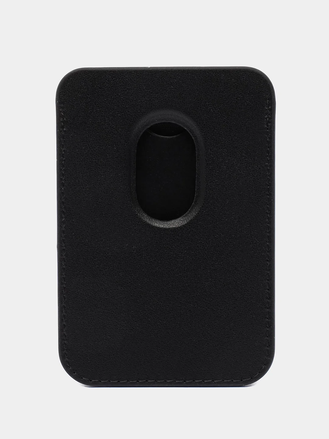 Черный картхолдер на iPhone, с поддержкой MagSafe Leather Wallet с подставкой
