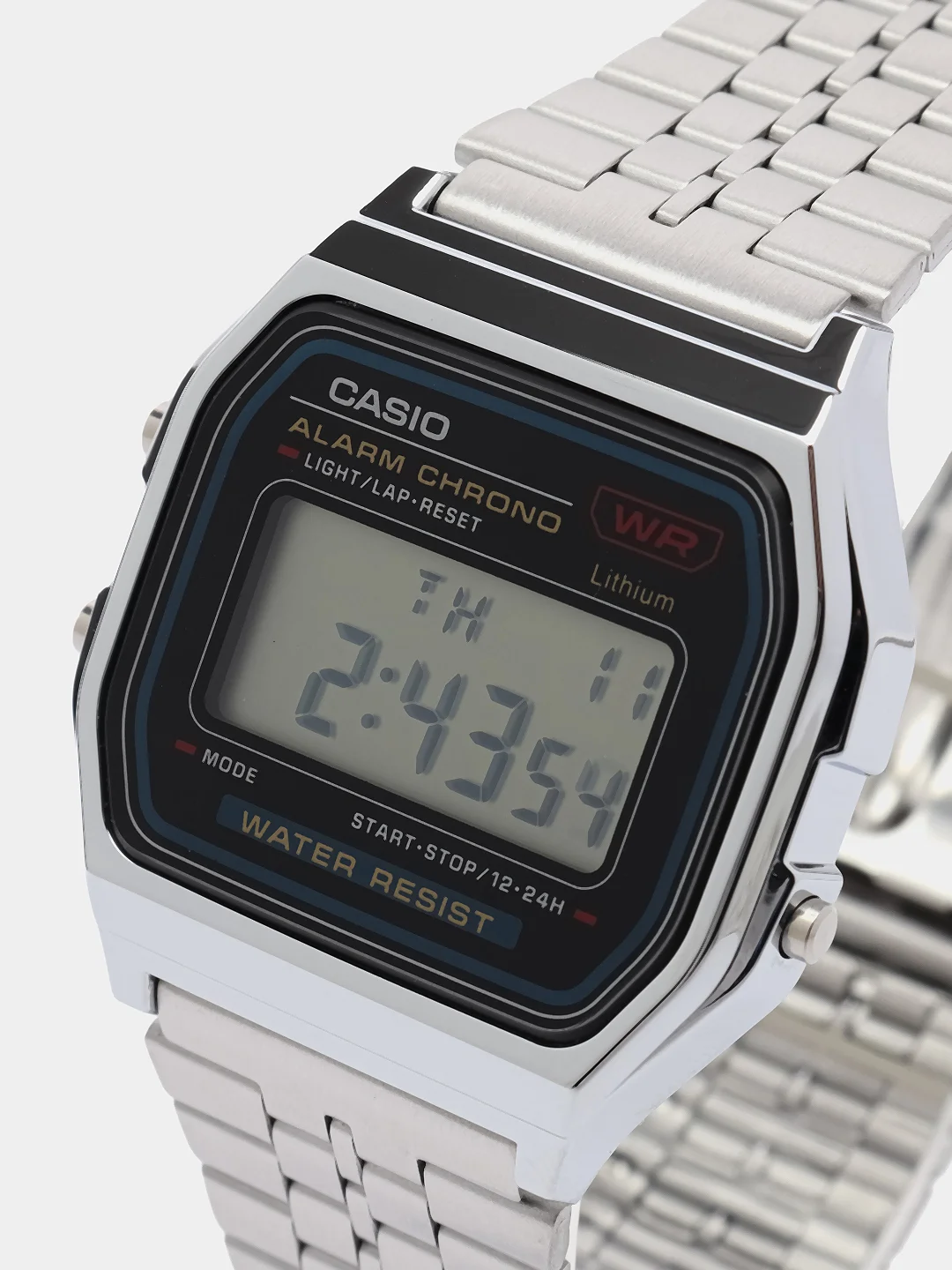 Серебряный часы электронные CASIO A-158WA