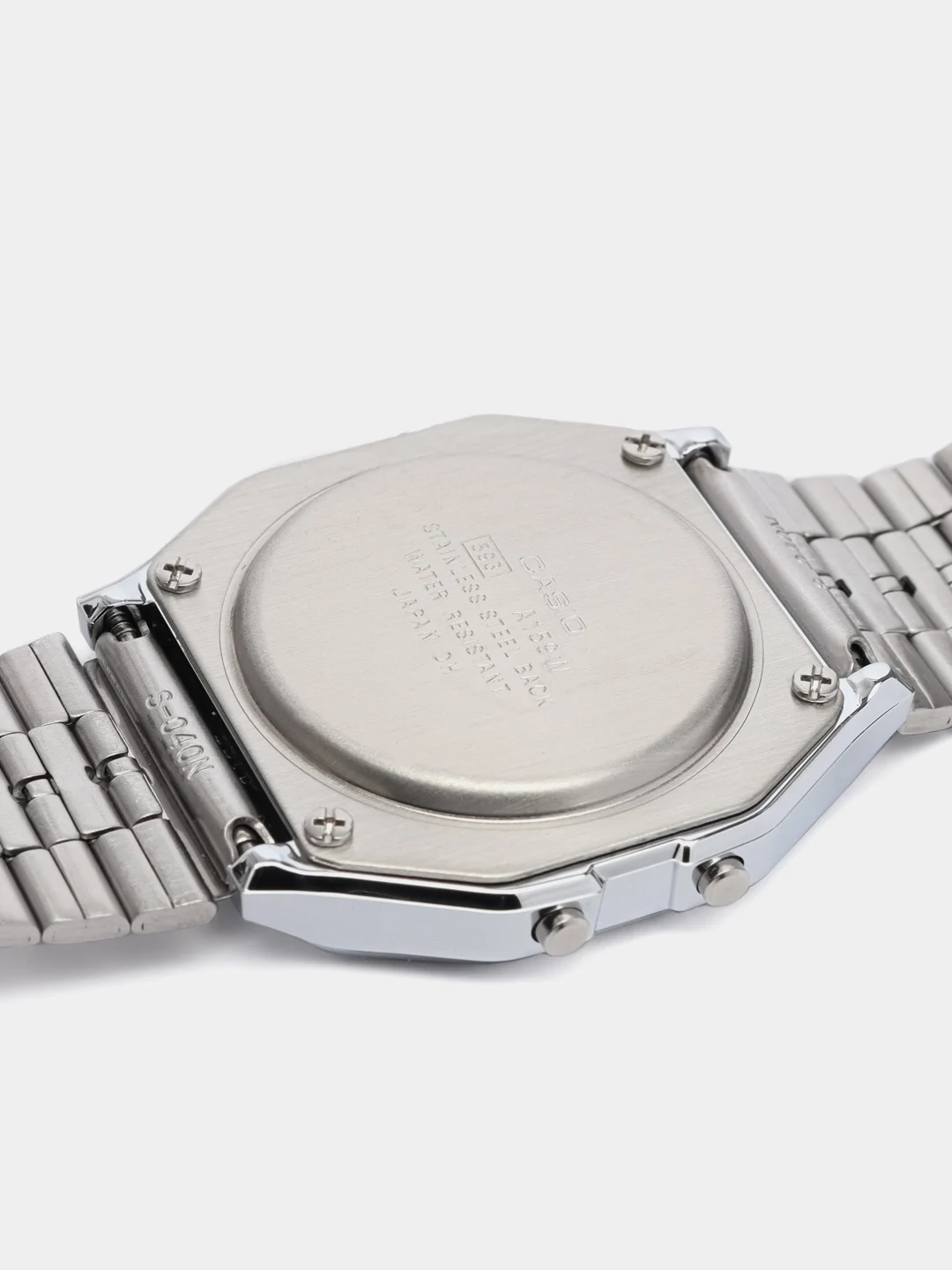 Серебряный часы электронные CASIO A-158WA