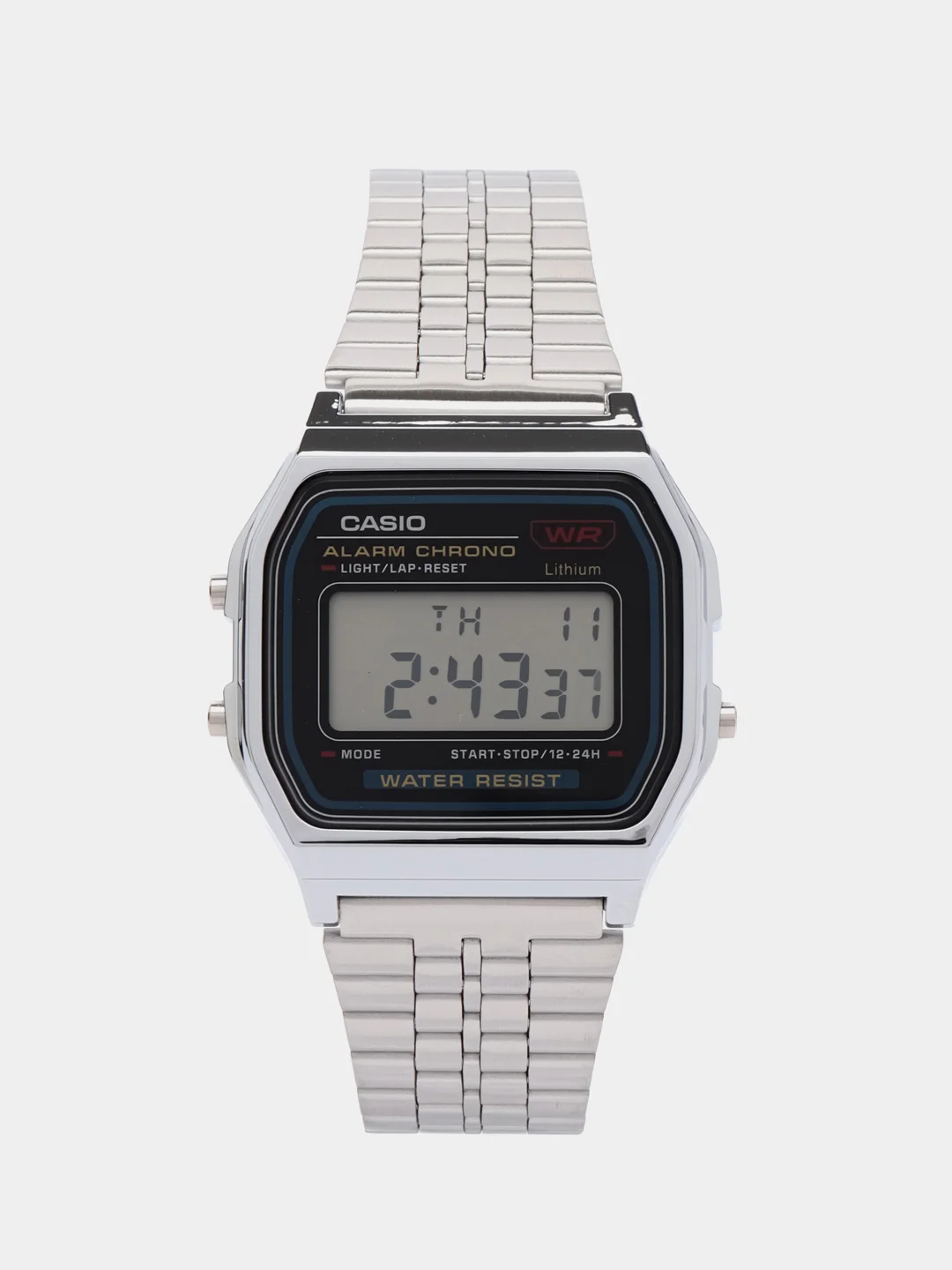 Серебряный часы электронные CASIO A-158WA